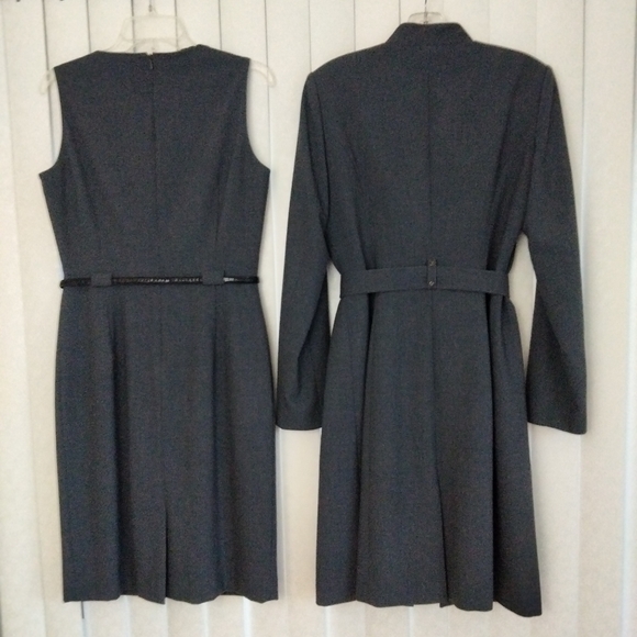 2-Piece Sheath Dress with Long Jacket by CALVIN KLEIN Pewter - Picture 4 of 15